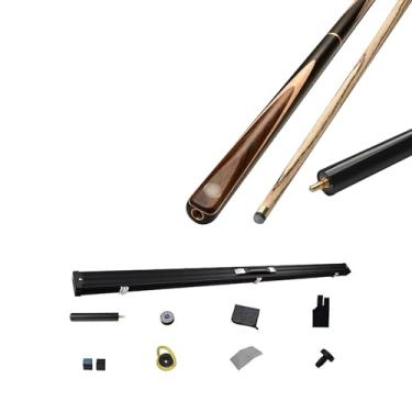 Imagem de Taco de sinuca de madeira de freixo para bar de bilhar, série pintada à mão, 147 cm (taco de sinuca + acessórios + caixa B, 10,2 mm)