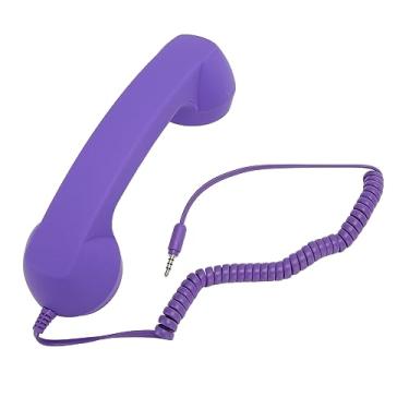 Imagem de Aparelho de telefone celular, receptor de telefone celular, receptor de telefone celular para comunicação manual enquanto trabalha ou dirige (Purple)
