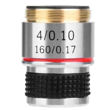 Imagem de Lente objetiva acromática para microscópio biológico QANYEGN 4X 185, lente de microscópio, lente objetiva acromática para eliminar reflexos indesejados