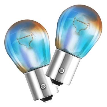 Imagem de Par Lâmpada Seta Pisca 12v PY21W Carro Cor Âmbar Gl1056d - GAUSS