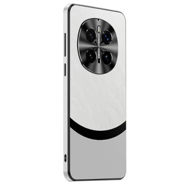 Imagem de FWYANZH Capa fina para Honor Magic 7 Pro/7, proteção de lente de câmera de metal, capa à prova de choque, capa de negócios elegante fosco PC traseira, branca, 7