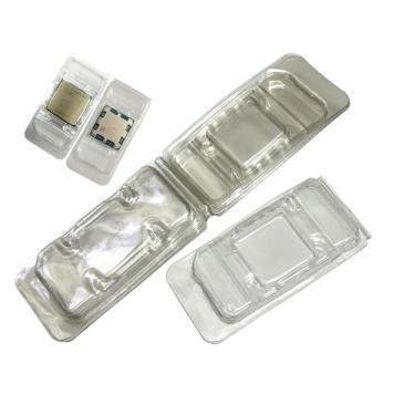 Imagem de 6 peças de plástico espesso CPU concha protetora bandeja para soquetes AMD FM1 FM2 AM1 AM2 AM3 AM4 AM5 - caixa de armazenamento durável