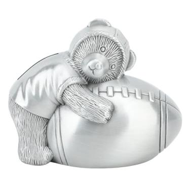 Imagem de Banco Personalizado de Urso de Metal Vintage Com Design de Futebol Ideal para Crianças para Crianças Poupador de Dinheiro Maconha Cofrigo Decoração de Casa Decoração Infantil