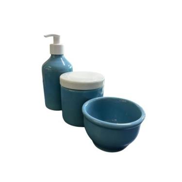 Imagem de Kit Higiene Bebê Porcelana Premium Rosa Azul Menina Menino - Dóia Kids