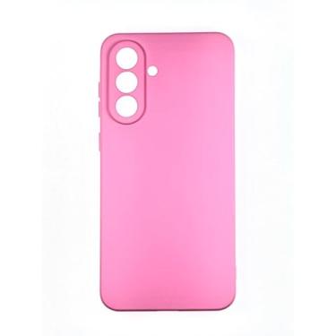 Imagem de Capinha Capa Case Silicone Aveludada Forro Interno Premium Macia Rosa Bebe Compativel com Samsung Galaxy A36