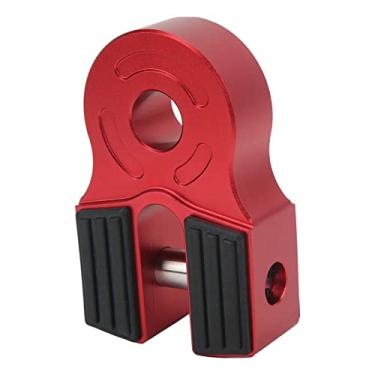 Imagem de Chaqueira de Guincho de Serviço Pesado Com Akozon Com Pino de Aço e Tampa de Borracha - 30.000 Libras Capacidade para a Caminhonete ATV - Ajuste Universal (Vermelho)