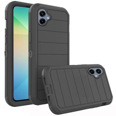 Imagem de Asuwish Capa de telefone para Samsung Galaxy A06, capa de celular híbrida à prova de choque de grau militar, acessórios para celular de proteção rígida resistente de corpo inteiro Ao6 A 06 mulheres
