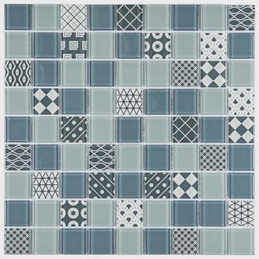 Imagem de Pastilha de Vidro Patchwork 29,2x29,2cm