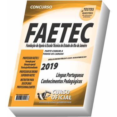 Imagem de Livro Concursos Públicos Faetec - Professor e Instrutor 2019