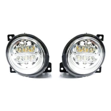 Imagem de Par Farol Auxiliar Milha Externo Led Scania Série 5 S5 Pgr