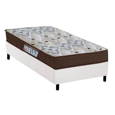 Imagem de Cama Box Solteiro: Colchão Ortopédico Ortobom D45/EP Anatômico Fort Tech iso 150 + Base...