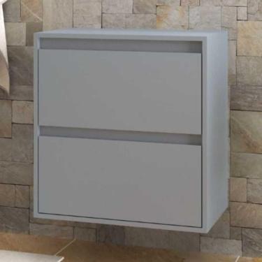 Imagem de Gabinete Para Banheiro 60cm Mdf Grafite Dubai - On Móveis