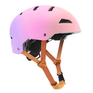 Imagem de WHALEZON Capacete De Bicicleta Infantil Para Meninas De 3 A 5, 8 A 14 Anos, Dupla Certificação Cpsc Astm, Skate, Scooter, Ciclismo, Bmx, Capacetes Para Meninas (Rosa, Roxo, Pequeno: 48-54 Cm/19''-2
