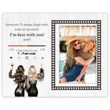 Imagem de JJOINUS Porta-retrato de música com foto, placa de música de madeira com imagem, presentes personalizados para namorado namorada casal, aniversário de aniversário exclusivo, presente de dia dos