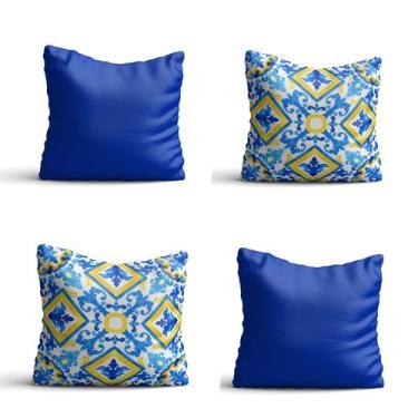 Imagem de 4 Capas de almofada  42x42  Azulejos portugueses Atelier Valverde