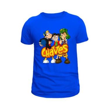 Imagem de Camiseta Camisa Chaves Infantil e Adulto Blusa unissex 100% Algodão - 