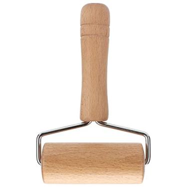 Imagem de Desempenho Dos Rolos de Massa Especialmente Moldados Fácil de Usar Aperto Confortável Faixa Adequada para Pastelaria Pizza Massa Padaria Cozinha Rolo de Madeira Alto