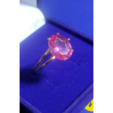 Imagem de Anel Perdão 15 Anos Debutante Solitário Ouro 18 Kilates 2.20 Gramas Pe