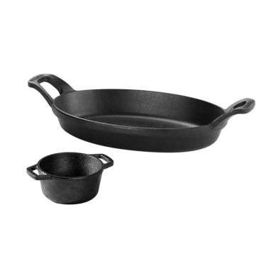 Imagem de Travessa e Molheira Mini Ferro Forno Induçao Bar Restaurante