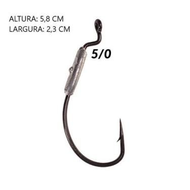 Imagem de Anzol offset lastreado weight hook com 3 unidades - Maruri, 1 unidade