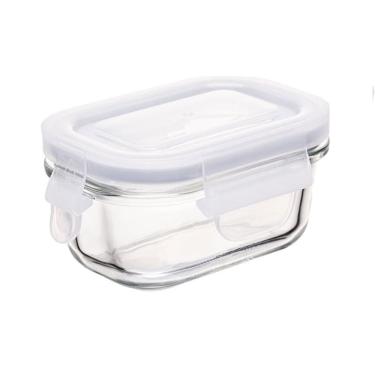 Imagem de Pote Hermético com Tampa Retangular 120ml Vidro Lyor