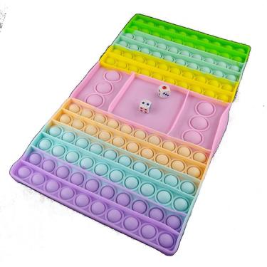 Imagem de Big Pop It Pastel Silicone Brinquedo Sensorial Anti Stress