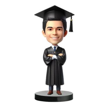 Imagem de Vestido masculino com braços cruzados feito à mão com foto presente atencioso para primo colega de classe masculino decoração de quarto lembrança simbolizando formatura confiança presente para marco