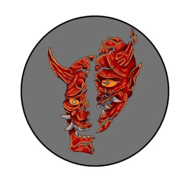 Imagem de Adesivo Decorativo Redondo Samuray, 5 cm, Modelos SM187 a SM194 (SM189, Papel Reciclável, 5 CM)