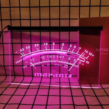 Imagem de Vintage Marantz Peak VU dB LED Neon Sign Decoração De Casa Para Sala D