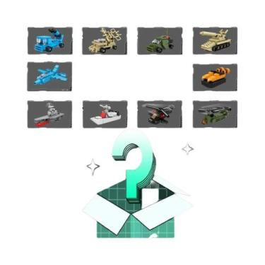 Imagem de Meninos DIY Building Block Toys 10 Em 1 Avião Tanque Navio Montagem Si