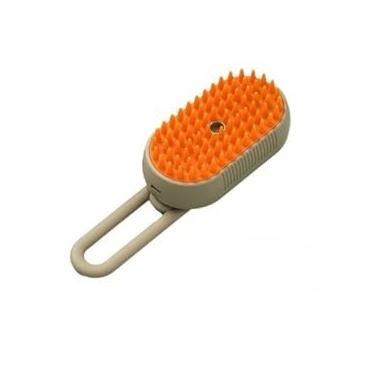 Imagem de Escova A Vapor Para Gatos Cães 3 Em 1 Escovas Elétricas De Pêlos Pentes De Massagem (Bege 1 Peça)