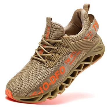 Imagem de Ezkrwxn Tênis de corrida masculino esportivo tênis de caminhada atlético, 788 Brown, 8