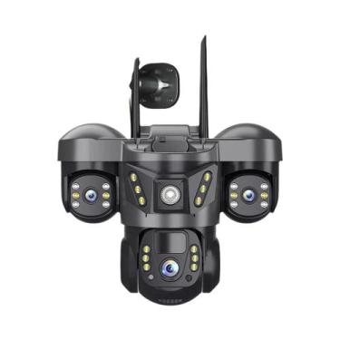 Imagem de Câmera Solar 4G Externa Sem Fio IP CCTV 15MP HD Visão Noturna Monitor 