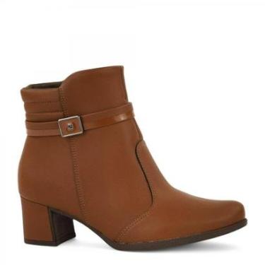 Imagem de Bota Curta Salto Bloco Piccadilly Feminina-Feminino
