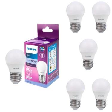 Imagem de 6 Lâmpadas Bulbo Led Philips 4w E27 G45 6500k Fria Bivolt