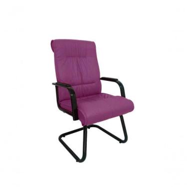 Imagem de Cadeira Interlocutor Para Escritório Linha Itália Roxo - DESIGN OFFICE