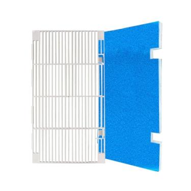 Imagem de Grade de cobertura de ar condicionado RV compatível com Dometic 3104928.019 com conjunto de almofada de filtro de ar interior (1 grade canalizada para RV A/C e 1 filtros)
