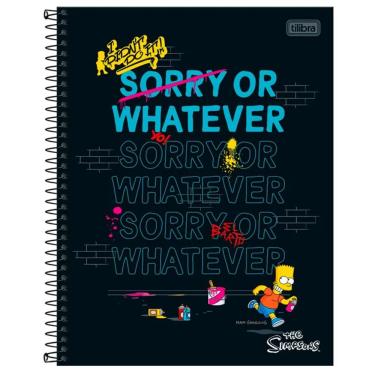 Imagem de Caderno Espiral Capa Dura Universitário 1 Matéria Simpsons 80 Folhas Tilibra Estampa 9