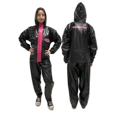 Imagem de Capa de Chuva para Motociclista em PVC 100% Impermeável - Fly, Preto c