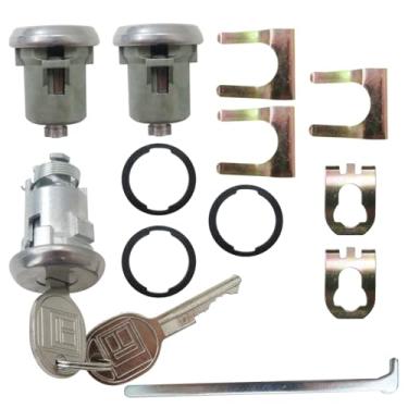 Imagem de Cilindro de chave atualizado para portas/porta-malas com conjunto de chaves adequado para Chevrolet Caprice & Impala 1967-1970, 1977-1996 (sem modelos de vagão de estação), substitui 608307, 605533