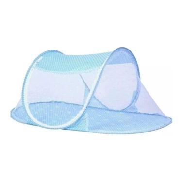 Imagem de Berço Mosquiteiro Tenda Cercado Portatil Azul