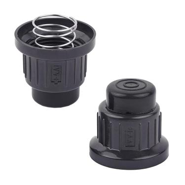 Imagem de Qtcial 2 peças de tampas de ignição de botão de pressão de bateria AA com mola, tampa de botão de substituição para churrasqueira a gás Blackstone Char-Broil, churrasqueira, churrasqueira, capa de