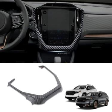 Imagem de Para Subaru Forester Acessórios Interior do Carro Painel de Navegação Multimídia Bisel Controle Central Decoração Adesivo Interior Automotivo Painel Multimídia Acabamento Moldura Estilo Carro