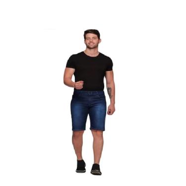 Imagem de Bermuda Jeans Reta Masculina Com Bolsos-Masculino