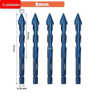 Imagem de Broca Excêntrica de Alta Dureza para Telha, Vidro e Cerâmica - 6/8/10/
