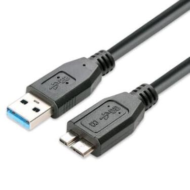 Imagem de Cabo Para Hd Externo Usb Micro B 3.0 5gbps 5 Metros Compatível Com Samsung Seagate Toshiba Western Digital