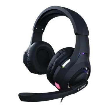 Imagem de Headset Gamer Cyber Preto Com LED Usb Stereo Com Fio Clanm