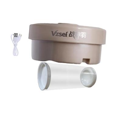 Imagem de simhoa Umidificador de peteca de penas para badminton, vaporizador profissional para armazenamento de pássaros, capa para tubo, peteca de badminton a vapor, Damasco com Balde