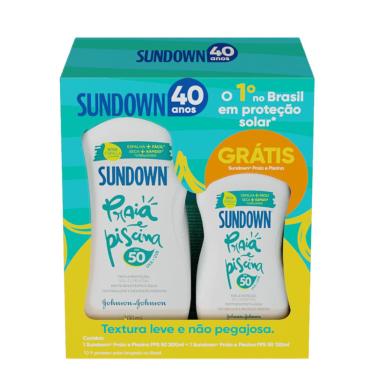 Imagem de Protetor Solar Sundown Praia E Piscina Fps50 200ml + Protetor Solar Sundown Praia E Piscina Fps50 120ml