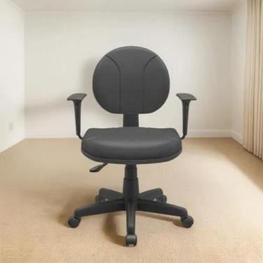 Imagem de Cadeira Executiva Escritório Backsystem Preta Ergonomica - Plaxmetal